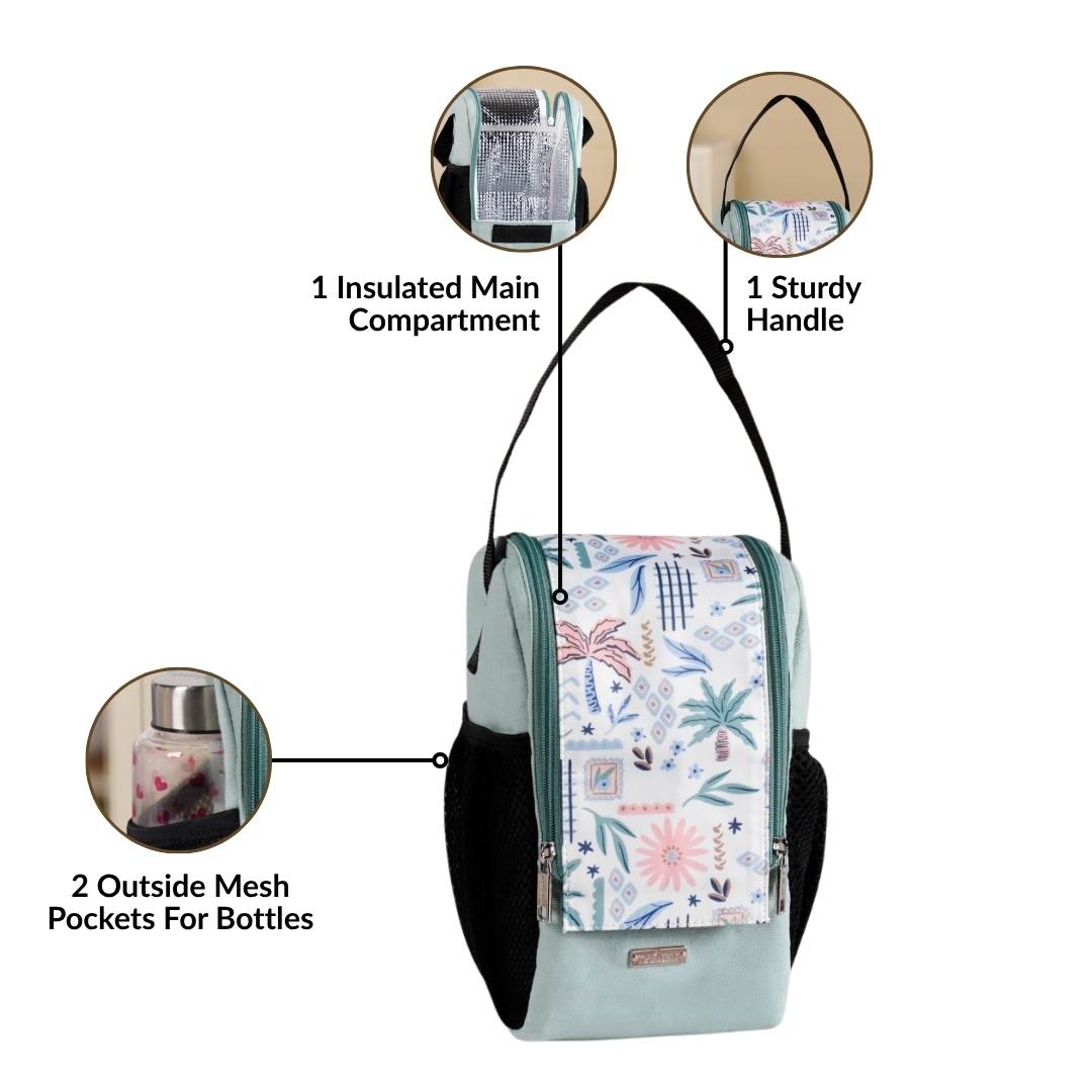 Yummy Food Insulated Lunch Bag Mint Nestasia