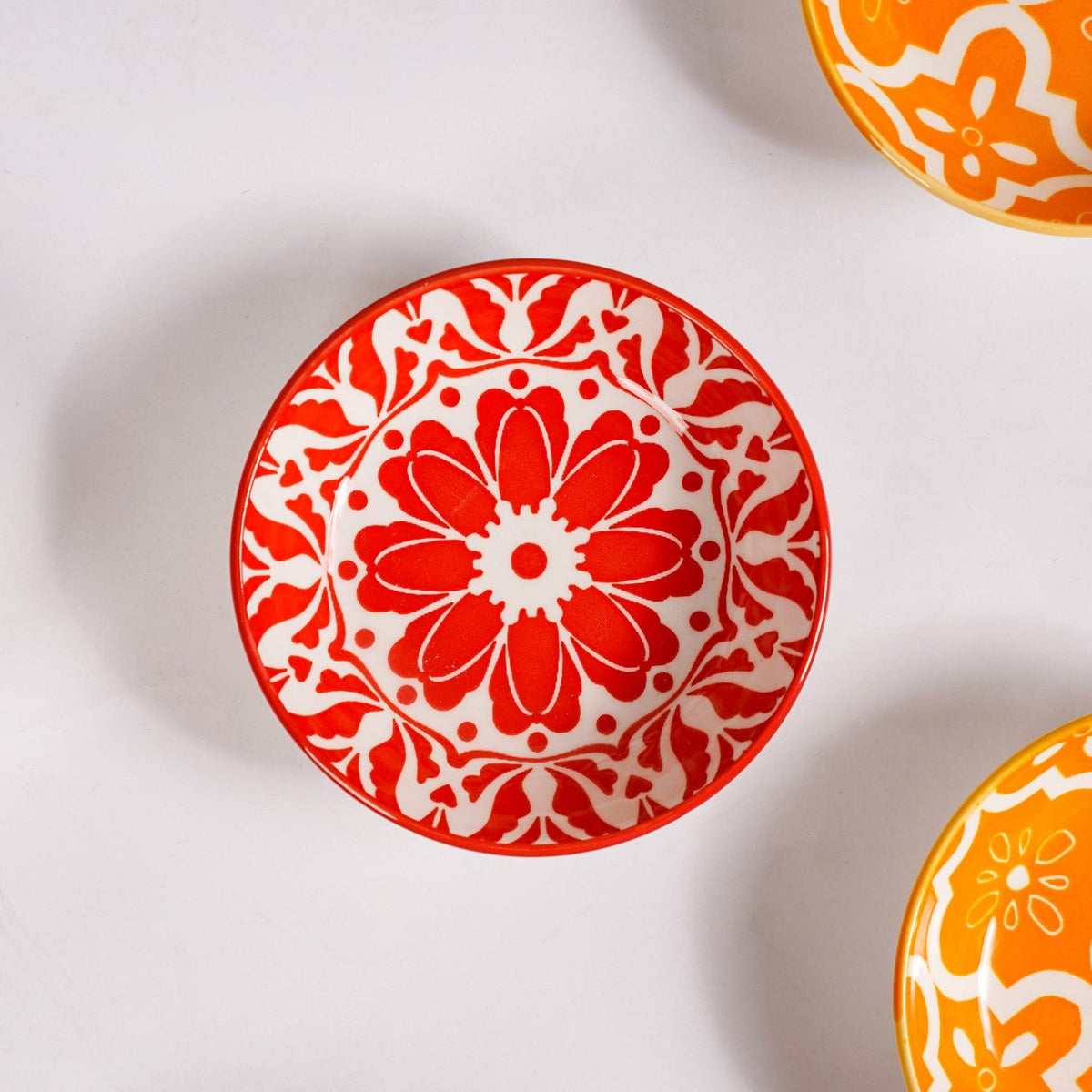 Mediterranean Vibrancy Small Ceramic Bowls Set Of 8 70ml Nestasia