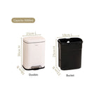 Dustro Metal Pedal Dustbin White 5000ml Nestasia