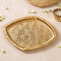 Aurette Gold Serving Platter 26x26cm Nestasia
