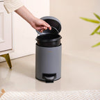 Clean Curve Dustbin With Removable Bucket Grey 3000ml Nestasia