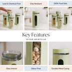 Winnie Pantry Jars With Viewing Window Set Of 4 1500ml Nestasia