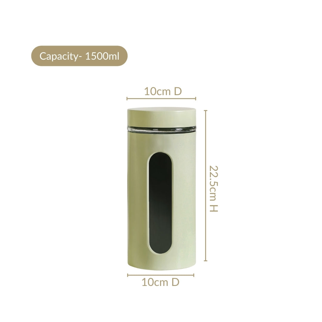 Winnie Pantry Jars With Viewing Window Set Of 4 1500ml Nestasia