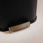 Dustro Metal Pedal Dustbin Black 5000ml Nestasia