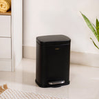 Dustro Metal Pedal Dustbin Black 5000ml Nestasia