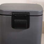 Dustro Metal Pedal Dustbin Grey 5000ml Nestasia