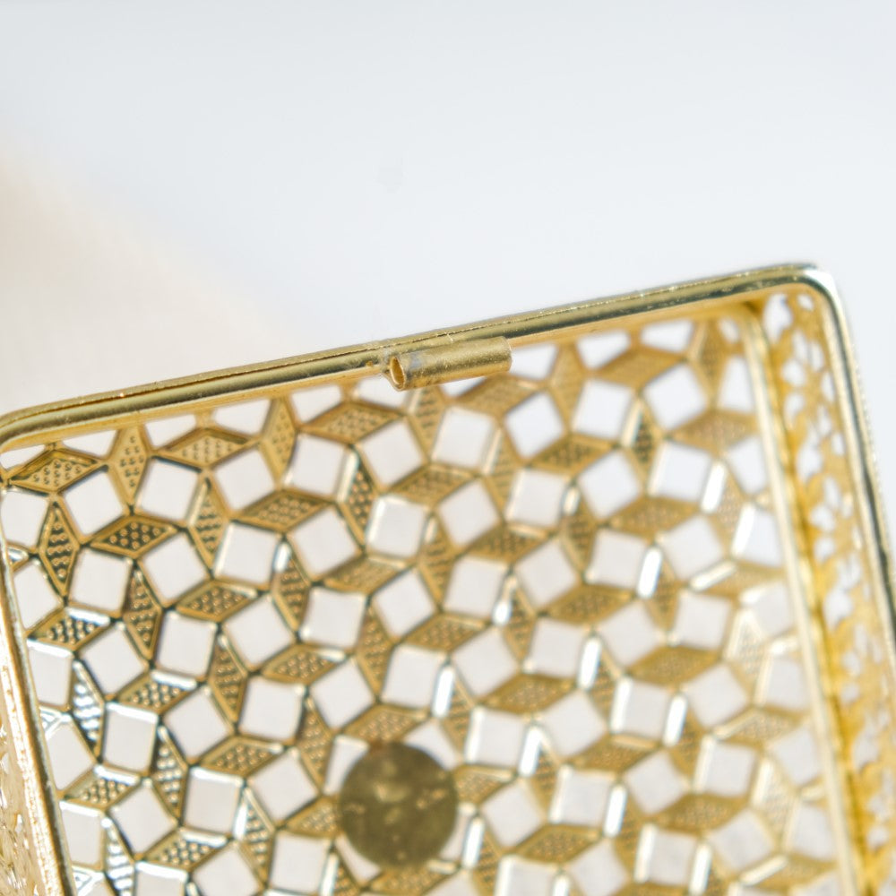 Set of 2 Vintage Jewellery Box Gold Nestasia