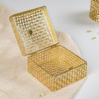 Set of 2 Vintage Jewellery Box Gold Nestasia