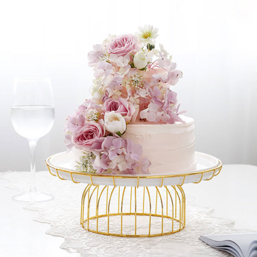 Metallic Cake Stand 11 Inch Nestasia