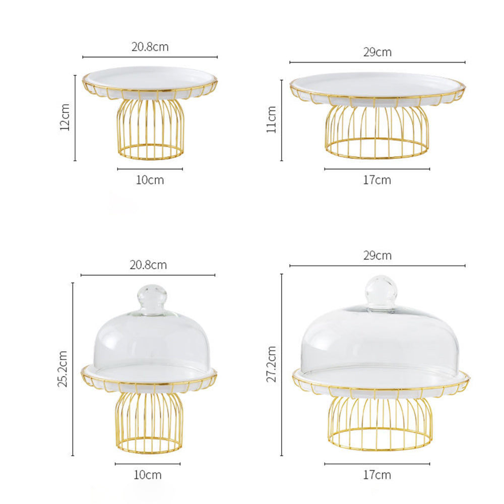 Metallic Cake Stand 11 Inch Nestasia