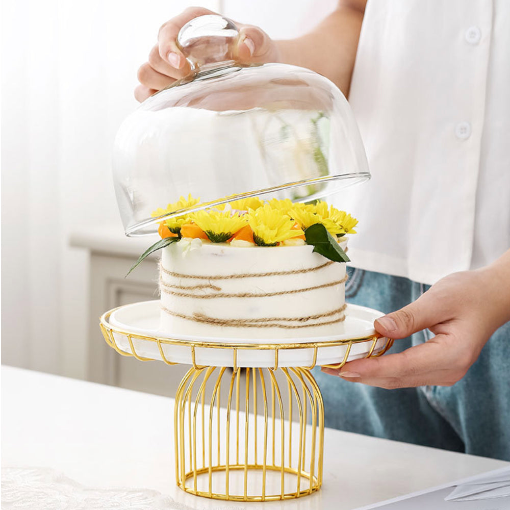 Metallic Cake Stand 11 Inch Nestasia