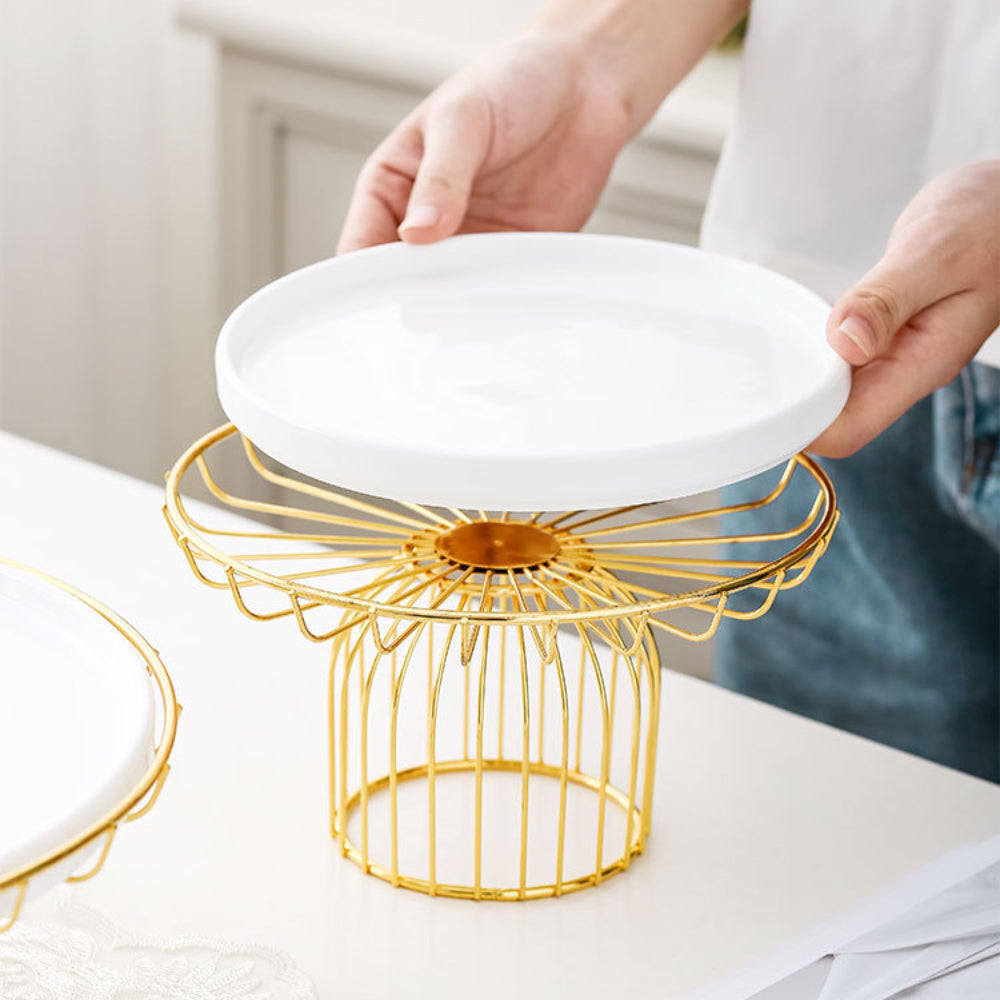 Metallic Cake Stand 11 Inch Nestasia