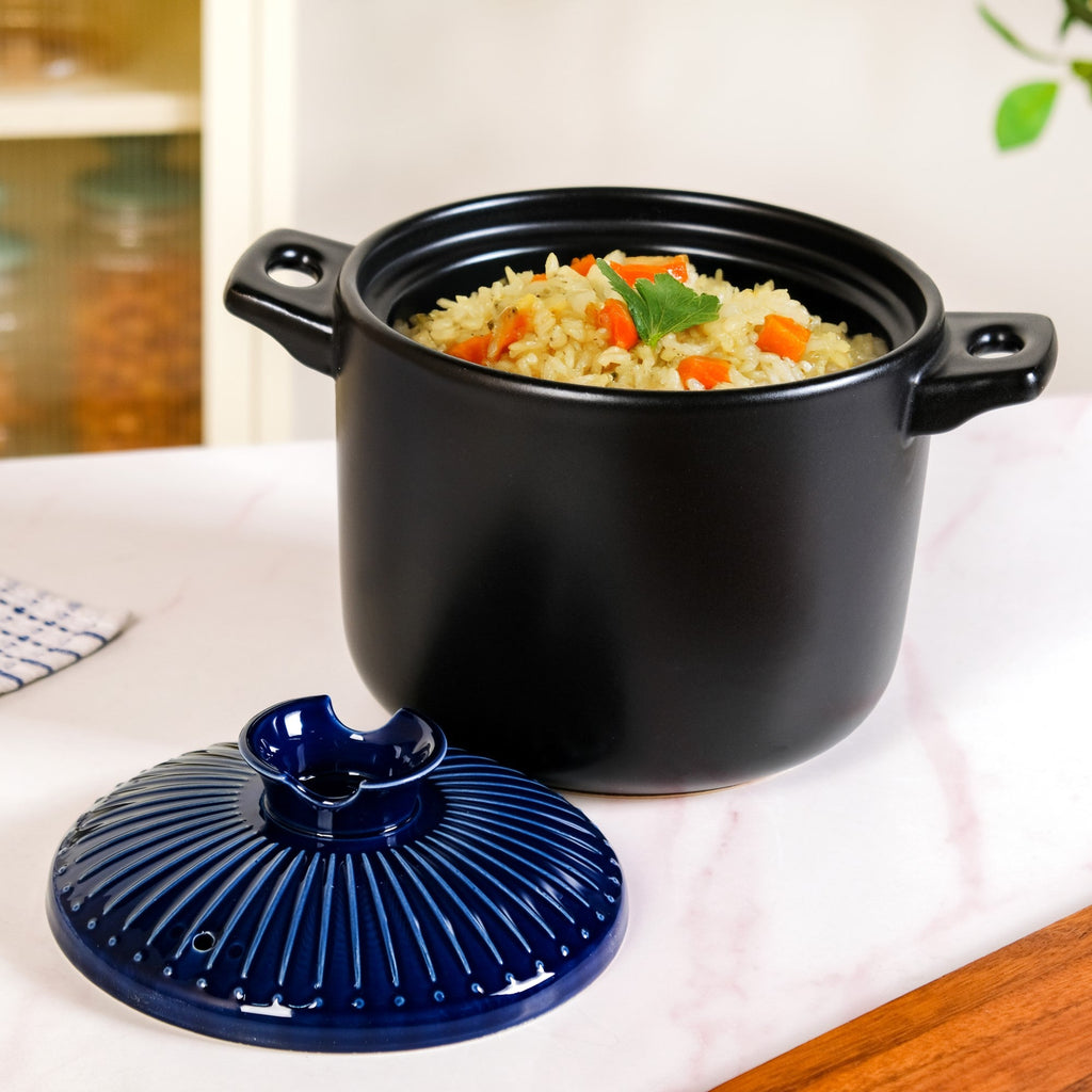 Lumea Cooking Pot With Lid Blue 4700ml Nestasia