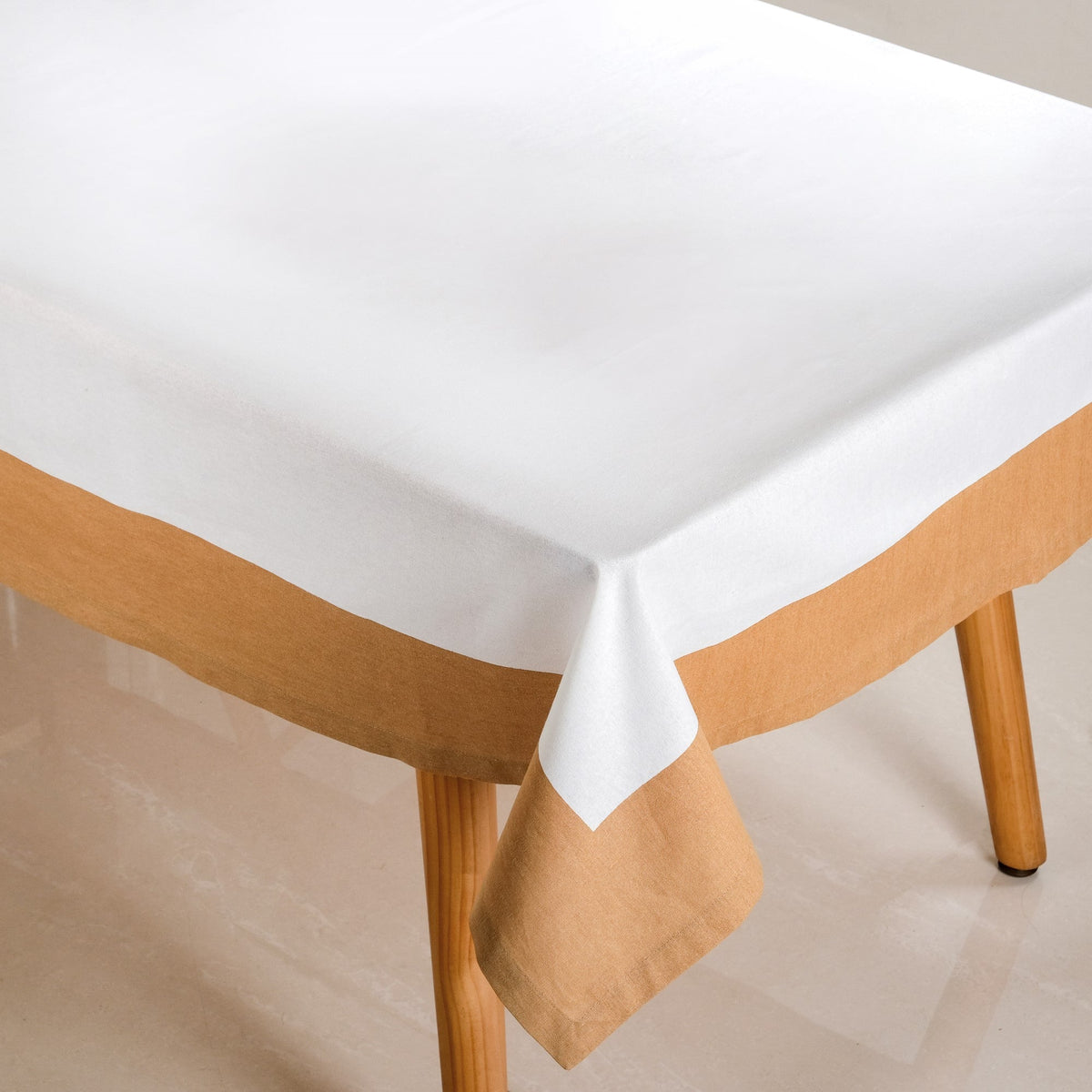 Midori Complete Table Linen Set With Mats Napkins Runner And Table Cloth In Brown Nestasia