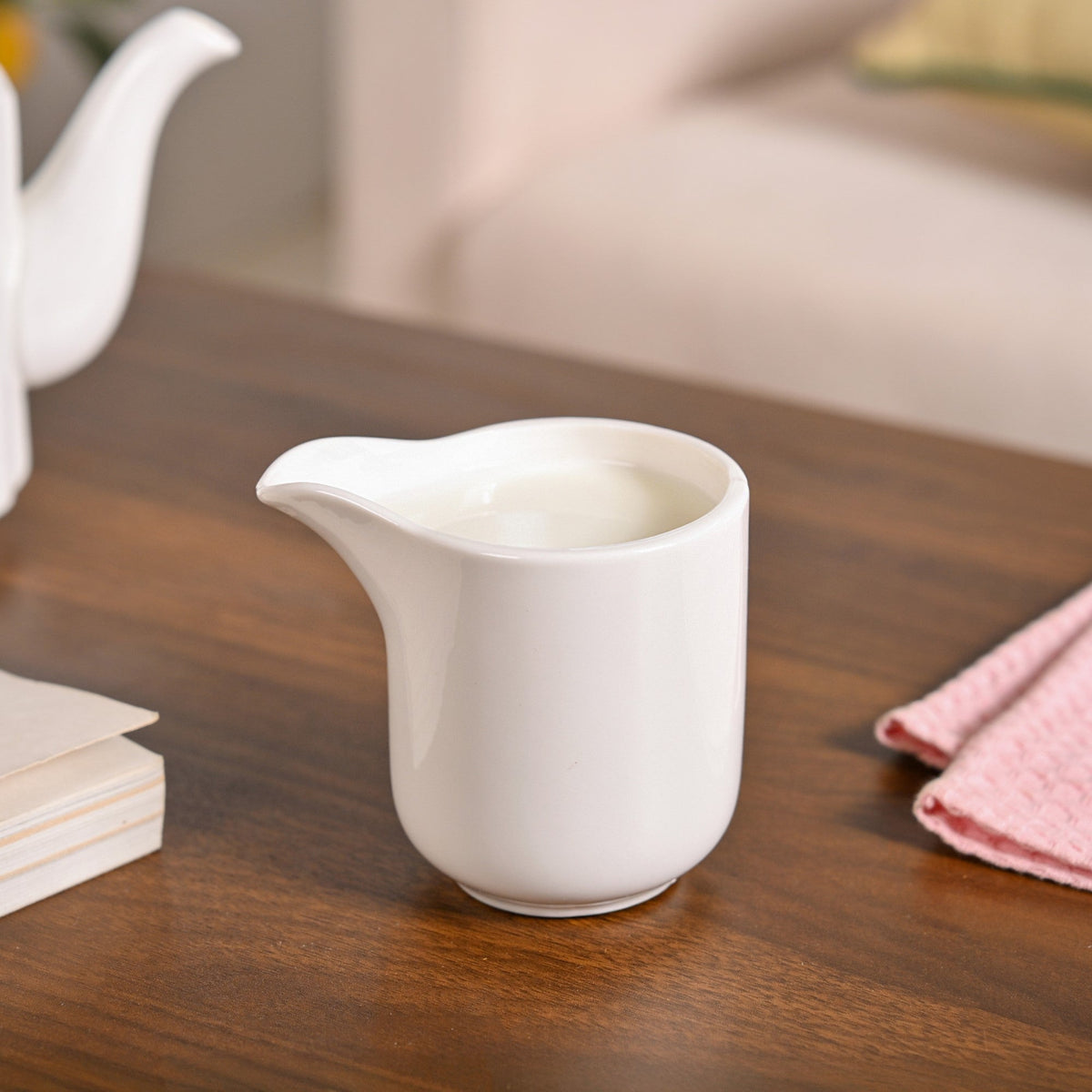 Milk Pot And Sugar Bowl With Stand And Spoon Nestasia
