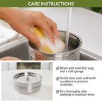 Stainless Steel Serving Storage Container Set Of 5 Nestasia
