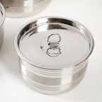Stainless Steel Serving Storage Container Set Of 5 Nestasia