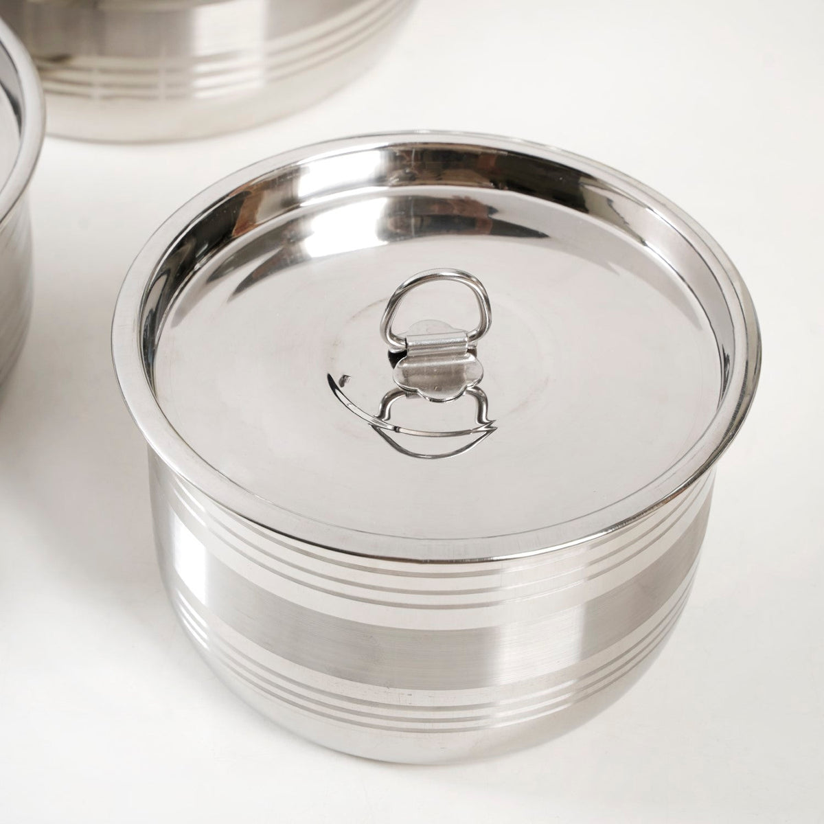 Stainless Steel Serving Storage Container Set Of 5 Nestasia
