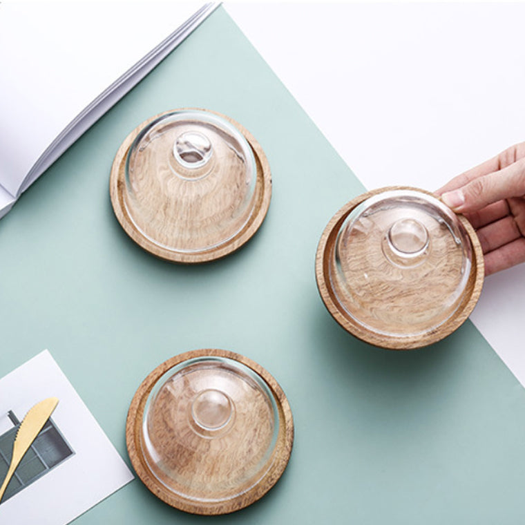 Mini Cake Stand With Dome Nestasia