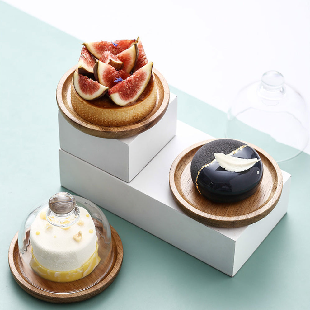 Mini Cake Stand With Dome Nestasia