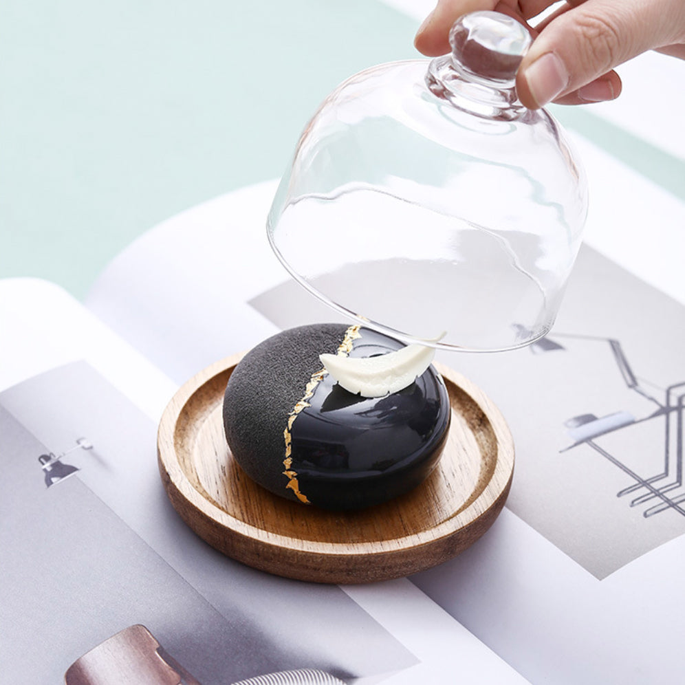 Mini Cake Stand With Dome Nestasia