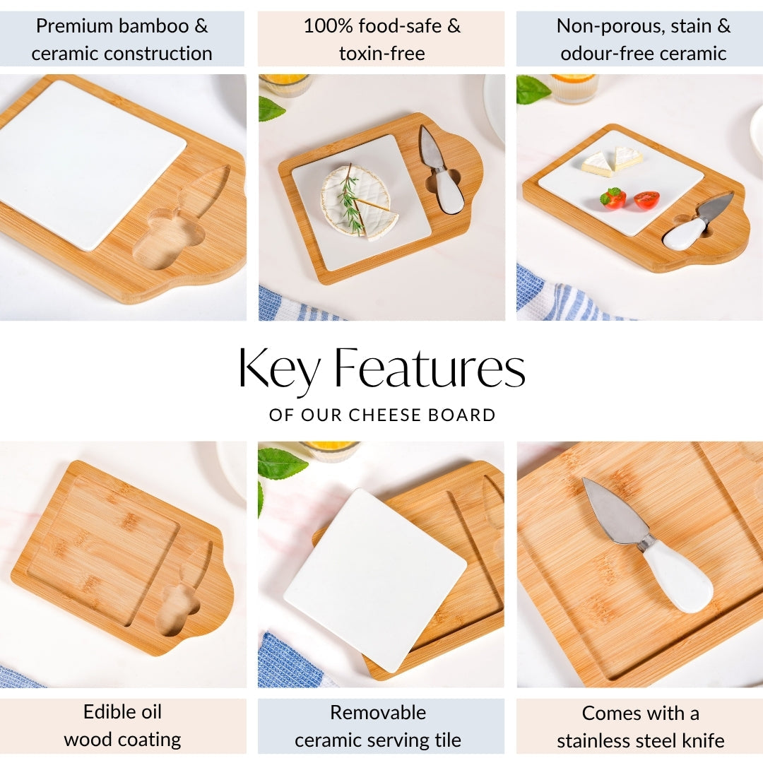 Minimalist Charcuterie Board With Knife Nestasia