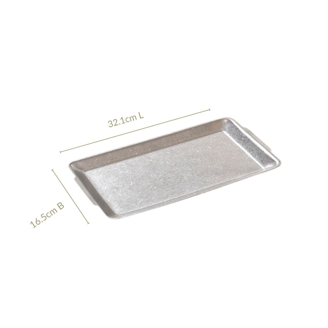 Minimalist Stainless Steel Tray Large 32x16cm Nestasia