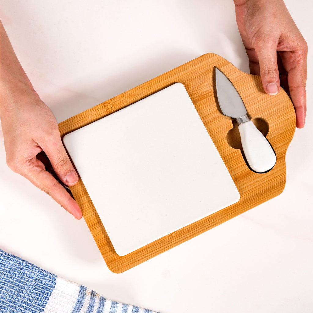 Minimalist Charcuterie Board With Knife Nestasia