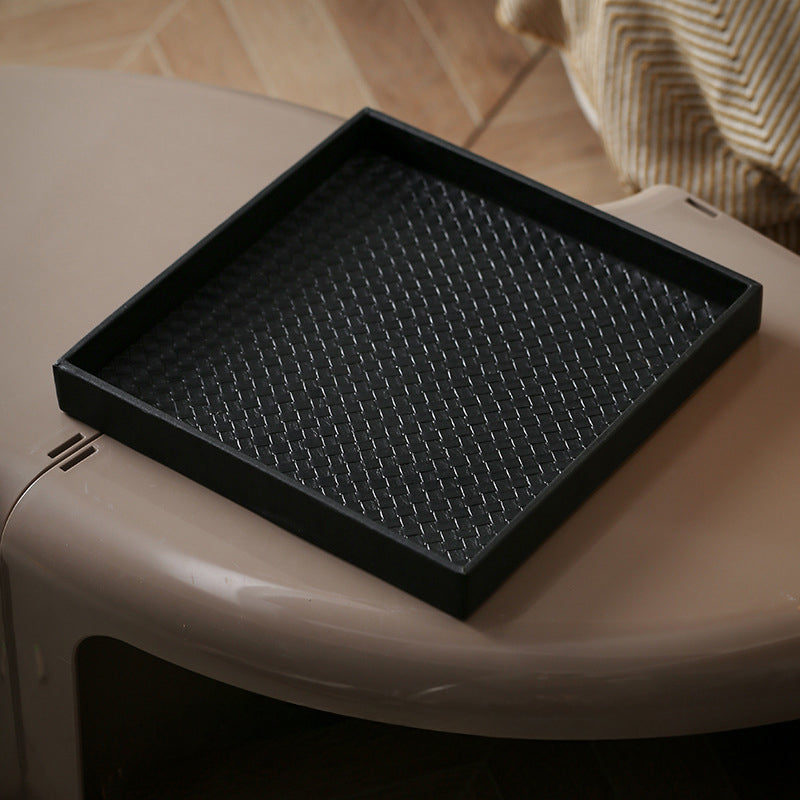 Minimalist Square Organizer Tray Black Nestasia