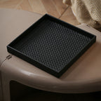 Minimalist Square Organizer Tray Black Nestasia