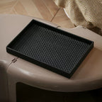 Minimalist Rectangle Organiser Tray Black Nestasia