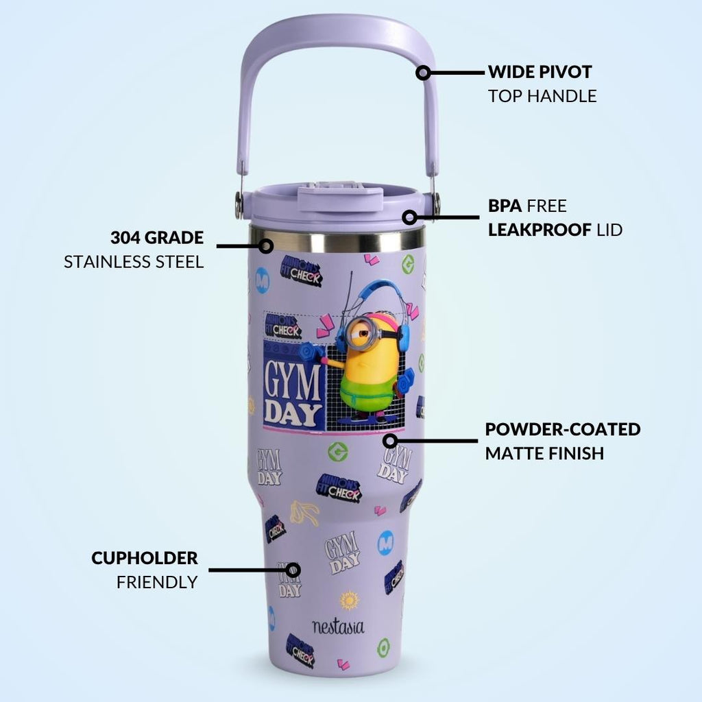 Minions Gym Day Insulated Bottle 1200ml Nestasia