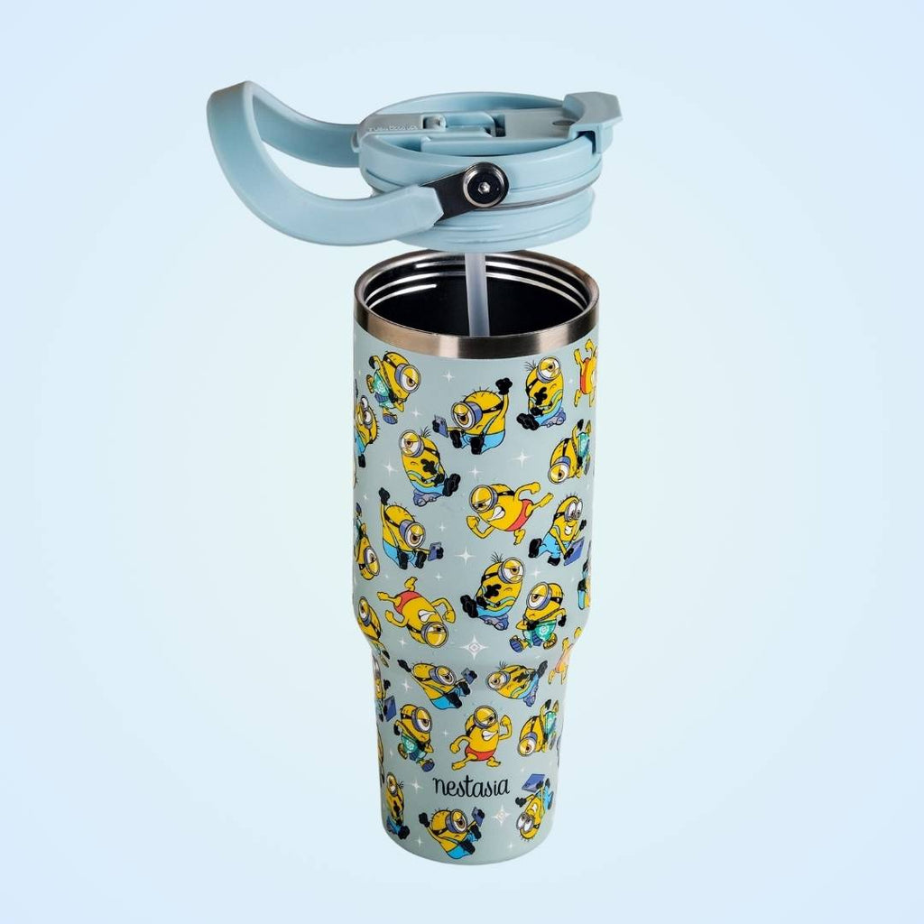 Minions Stuart Poses PickSip40 Bottle 1200ml Blue Nestasia