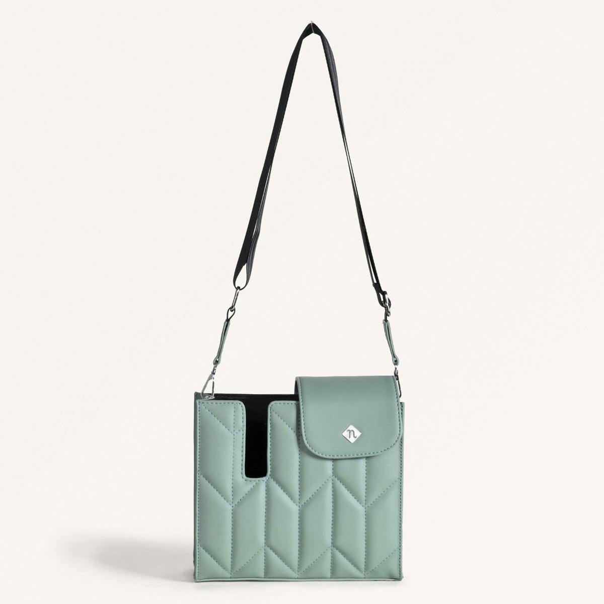 Mint Green Water Bottle Bag With Sling Nestasia