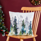 Misty Pine Forest Couch Cushion Cover 40x40cm Nestasia