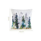 Misty Pine Forest Couch Cushion Cover 40x40cm Nestasia