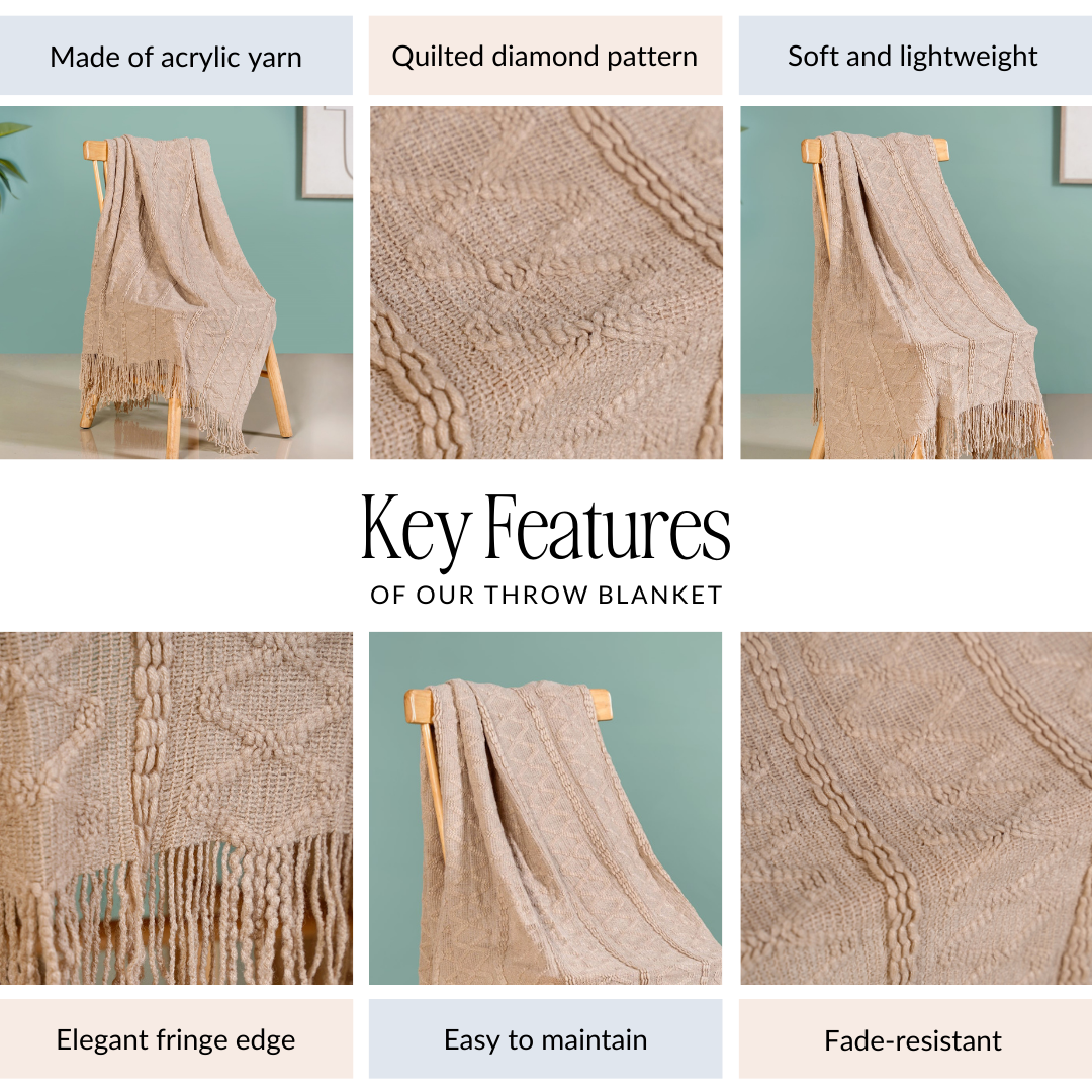 Mocha Mousse Throw Nestasia