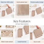 Mocha Mousse Napkin Set Of 4 Nestasia