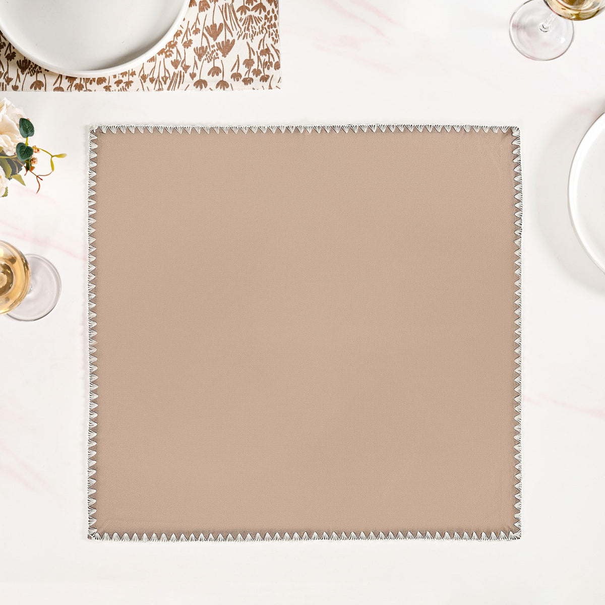 Mocha Mousse Napkin Set Of 6 Nestasia