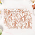 Mocha Fern Cotton Tablemat Set Of 4 Nestasia