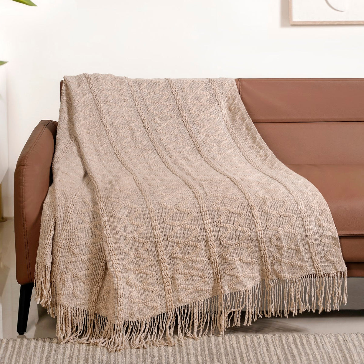 Mocha Mousse Throw Nestasia