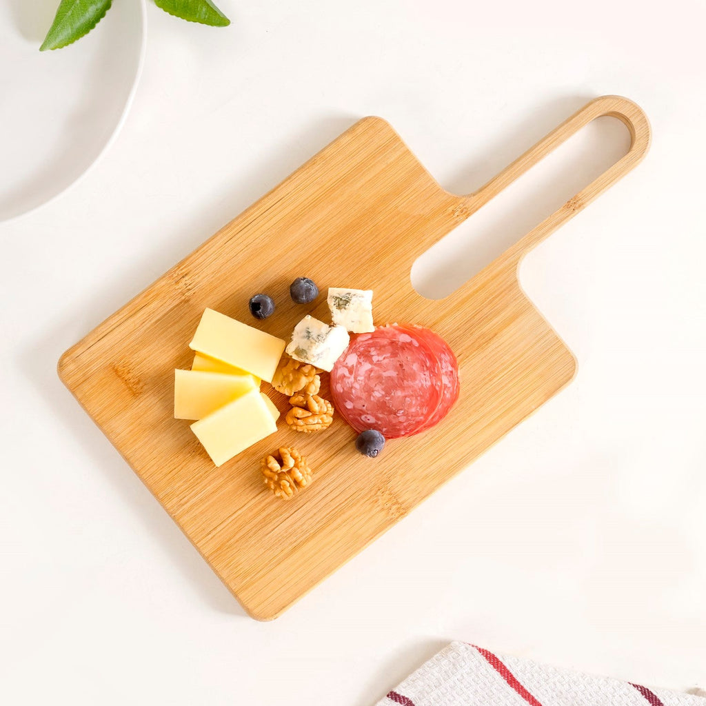 Mod Bamboo Platter With Handle 13 Inch Nestasia
