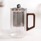 Modern Fluted Glass 2 In 1 Infuser Mug 500ml Nestasia