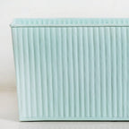 Modern Fluted Balcony Planter Mint Nestasia