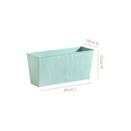 Modern Fluted Balcony Planter Mint Nestasia