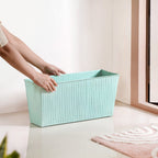 Modern Fluted Balcony Planter Mint Nestasia