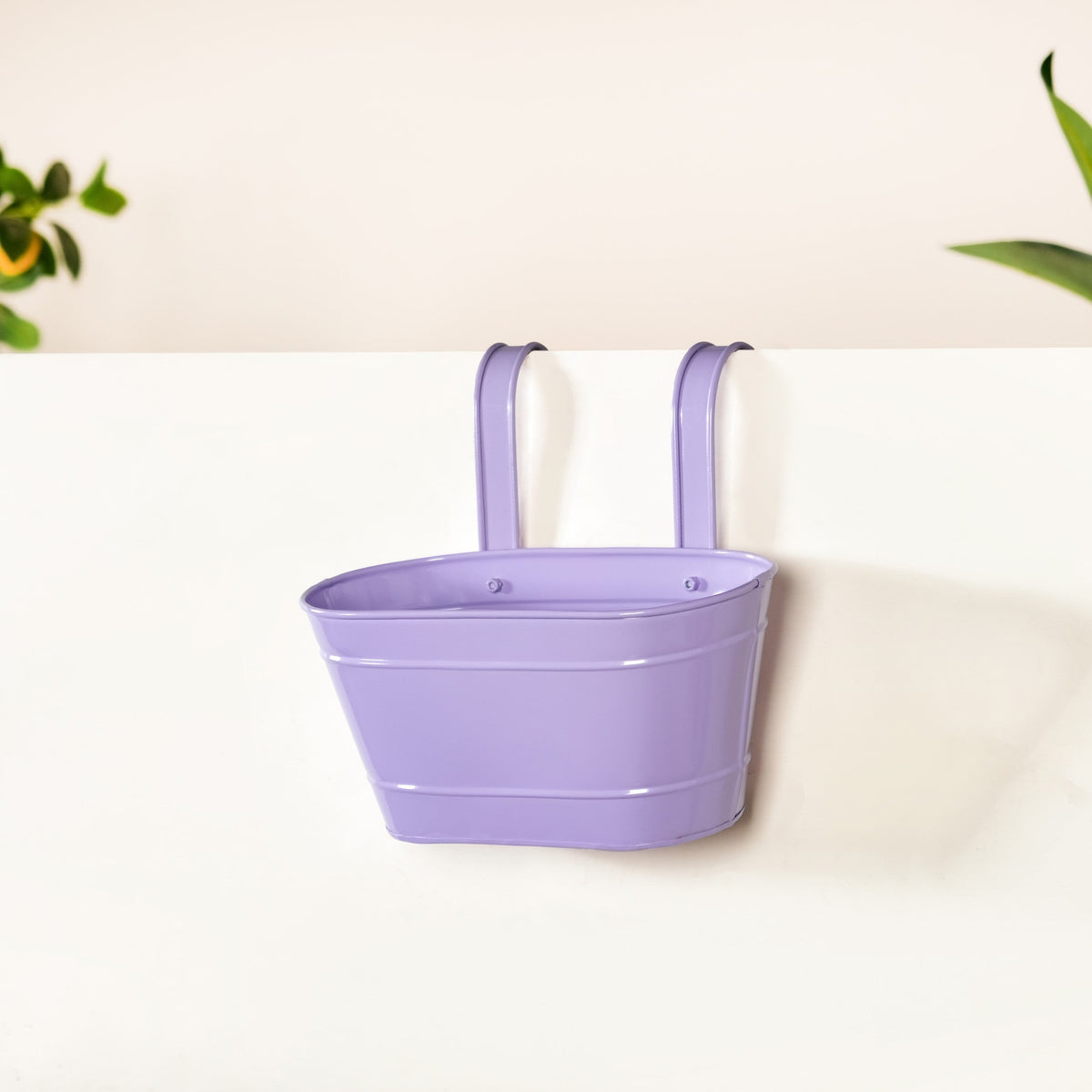Modern Wall Decor Hanging Planter Lavender Set Of 2 Nestasia