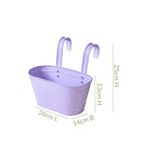 Modern Wall Decor Hanging Planter Lavender Set Of 2 Nestasia