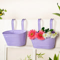 Modern Wall Decor Hanging Planter Lavender Set Of 2 Nestasia