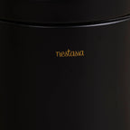Clean Curve Metal Dustbin With Removable Bucket Black 5000ml Nestasia